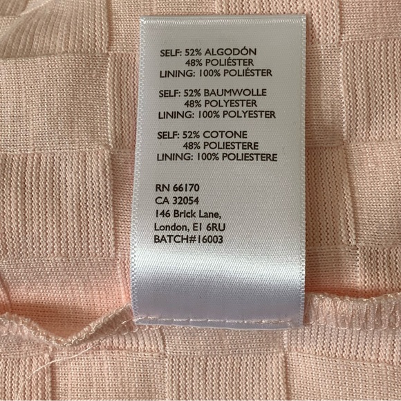 Urban Outfitters NWT Pink Sleeveless Checkered Woven Dress Size Medium Leg Slit - Picture 5 of 8